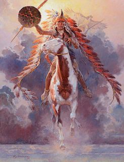 ROY ANDERSEN (b. 1930), The Vision of Thunder's Warbonnet