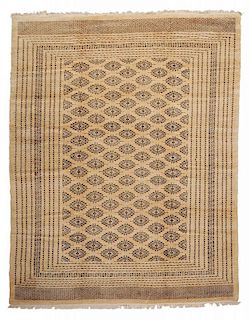 Ivory Field Bokhara Carpet
