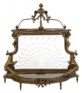 Gilt Bronze and Cut Crystal Baccarat