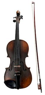Violin labeled "Francis Guillamont"