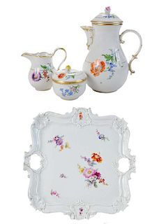 Meissen Coffee Set and Tray