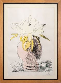 Andy Warhol "Flowers (Hand Colored)" 1974
