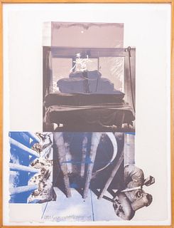 Robert Rauschenberg "Night Tork" Lithograph, 1979