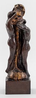 H.G. Miller 'Adam & Eve' Bronze Sculpture, 1927