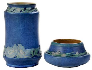 Two Newcomb Pottery Vases, A. F.