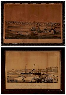 Two Massachusetts Related Lithographs