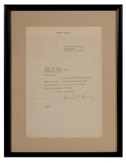 Signed Herbert Hoover Letter