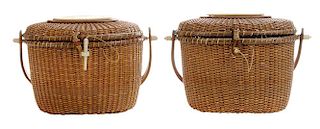 Two Farnum Nantucket Style Basket
