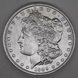1889 O MORGAN SILVER DOLLAR $1 CHOICE AU ABOUT UNCIRCULATED (4737)