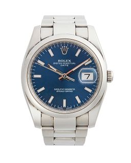A Rolex Oyster Perpetual Date wristwatch