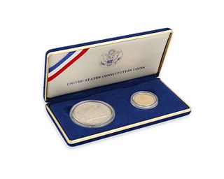 $5-US Mint 200th Anniversary Constitution two coin set