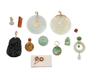 A group of pendants