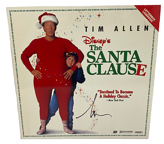 Tim Allen Signed The Santa Clause Laserdisc Cover (BAS COA)
