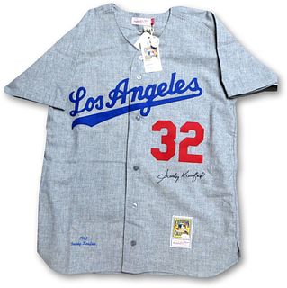 Sandy Koufax Signed Mitchell & Ness Jersey 1963 Dodgers XL (JSA LOA)