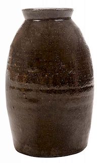 Nelson Bass Stoneware Canning Jar