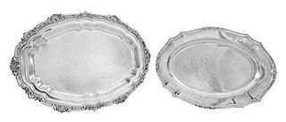 An American Silver-Plate Meat Platter, Tiffany & Co., New York, NY, 1875, having a foliate border spaced with shells at interval