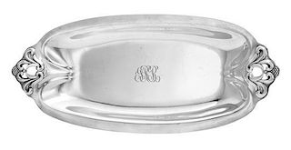 An American Silver Dish, International Silver Co., Meriden, CT, in the Royal Danish pattern, the dish centered with the engraved