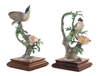 A Pair of Royal Worcester Dorothy Doughty Birds Height ot taller 10 inches.