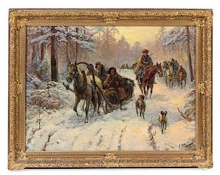 * Gustave Prucha, (Austrian, 1875–1952), Winter's Journey