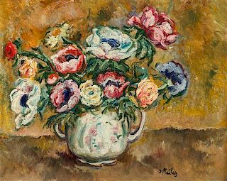 Isaac Pailes, (Ukranian/French, 1895-1978), Still Life with Flowers