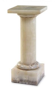 A Continental Onyx Pedestal Height 29 3/4 inches.