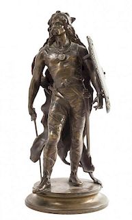 A French Bronze Figure Height 15 1/2 inches.