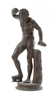 * A Continental Cast Metal Figure of Bacchus Height 13 inches.