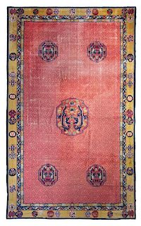 A Chinese Art Deco Style Rug 15 feet 2 inches x 11 feet 4 inches.