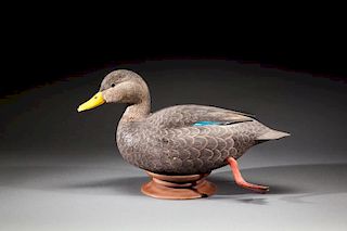 Decorative Black Duck by Roger C. Mitchell (b. 1944)