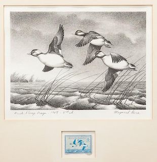 Eight Federal Duck Stamps and Prints