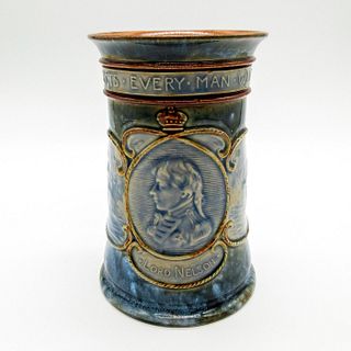 Doulton Lambeth Stoneware Vase, Lord Nelson