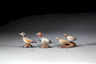Miniature Green-Winged Teal Pair by George Strunk (b. 1958)
