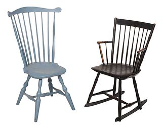 Two Period American Windsor Chairs