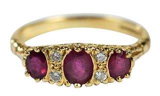 18kt. Ruby and Diamond Ring 