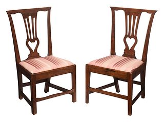 Two Similar Virginia Attributed Chippendale Side Chairs