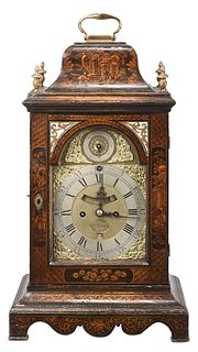 18th Century Chinoiserie English Bracket Clock