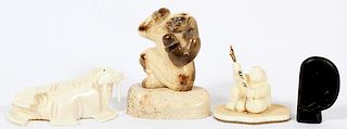 INUIT FIGURAL CARVINGS FOUR