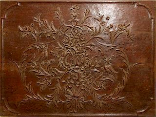 FRENCH CARVED OAK BOISERIE 19TH C.