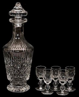 WATERFORD CRYSTAL DECANTER & 'KATHLEEN' LIQUORS