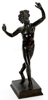 CLASSICAL STYLE BRONZE FIGURE OF A SATYR