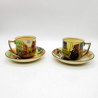 Set of 2 Royal Doulton Seriesware Dickens Teacups/Saucers