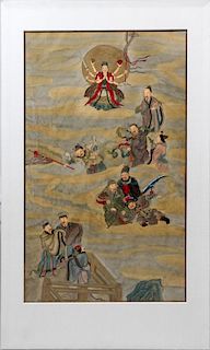CHINESE WATERCOLOR ON SILK