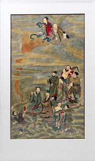 CHINESE WATERCOLOR ON SILK