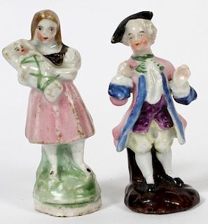 PORCELAIN FIGURES LATE 19TH C. TWO