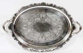 REED & BARTON PROVINCIAL SILVER PLATE TRAY
