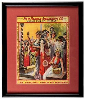 C.W. Parker. New Parker Amusement Co. "World's Fair on Wheels." The Singing Girls of Bagdad.