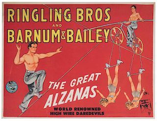 Ringling Brothers and Barnum & Bailey. The Great Alzanas, World Renowned High Wire Daredevils