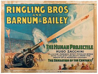 Ringling Brothers and Barnum & Bailey. The Human Projectile Hugo Zacchini.