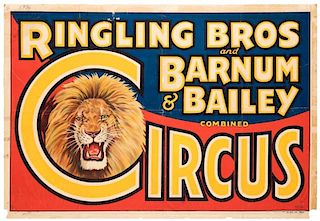 Ringling Brothers and Barnum & Bailey Combined Circus. Roaring Lion.