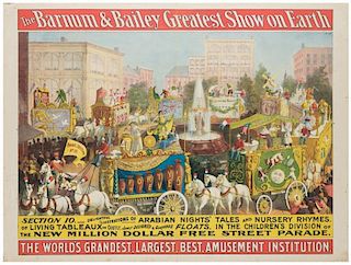 Barnum & Bailey Greatest Show on Earth. Parade Section 10. Arabian Nights' Tales and Nursery Rhymes.